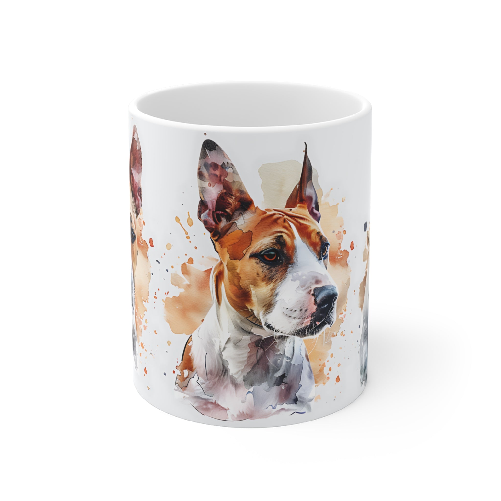 Watercolor Basenji Dog Art Mug - Unique Pet Lover Gift