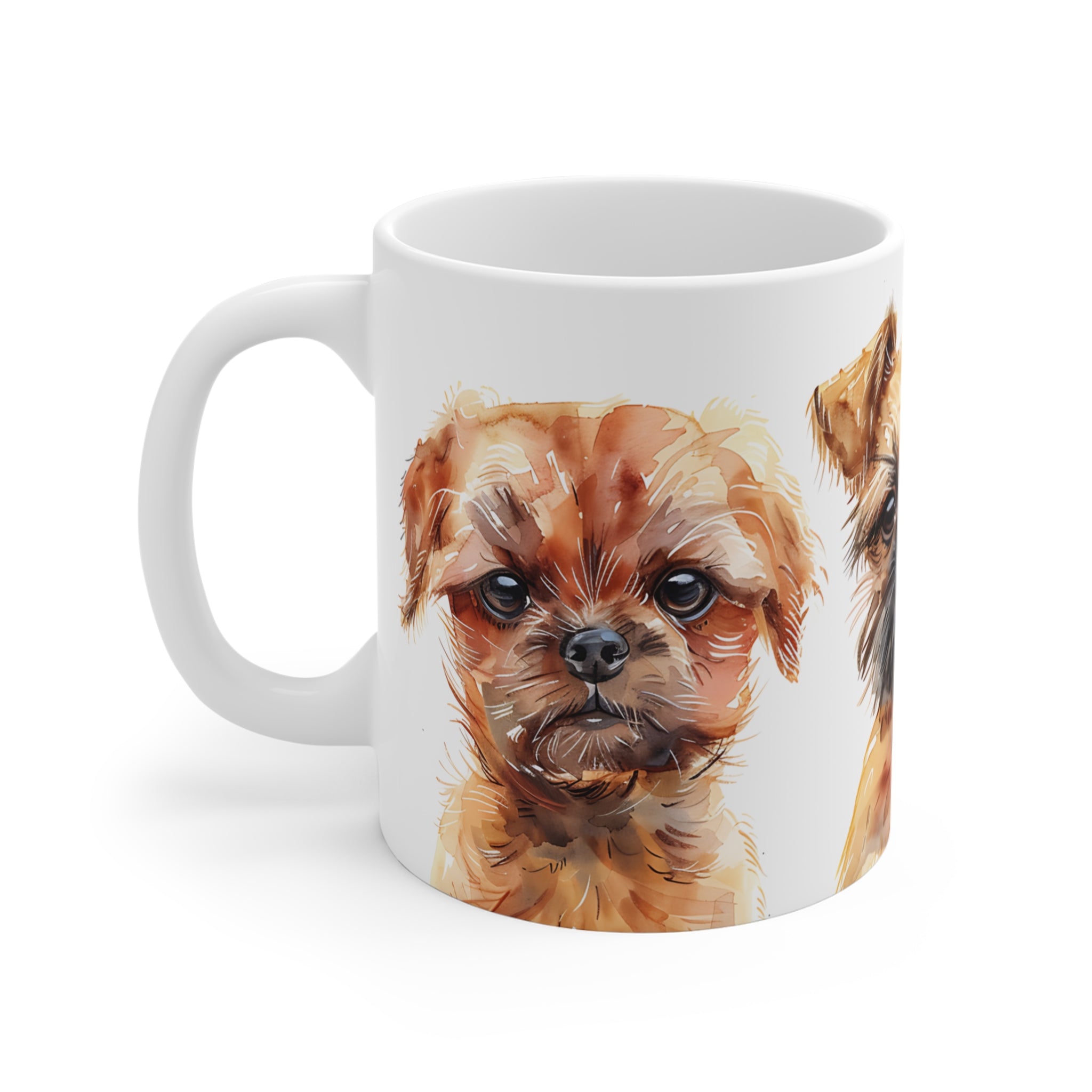 Cute Watercolor Brussels Griffon Dogs Mug for Dog Lovers