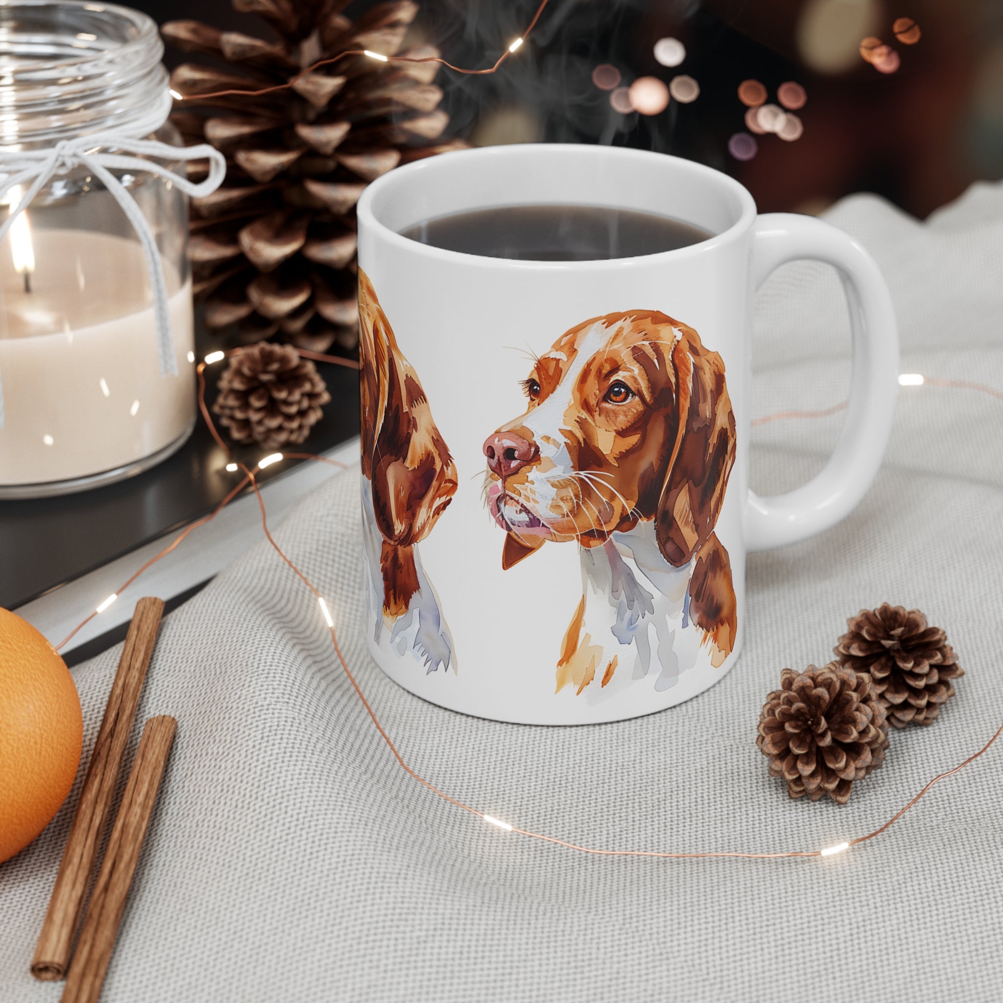 Watercolor English Pointer Dog Mug - Elegant Dog Lover Gift