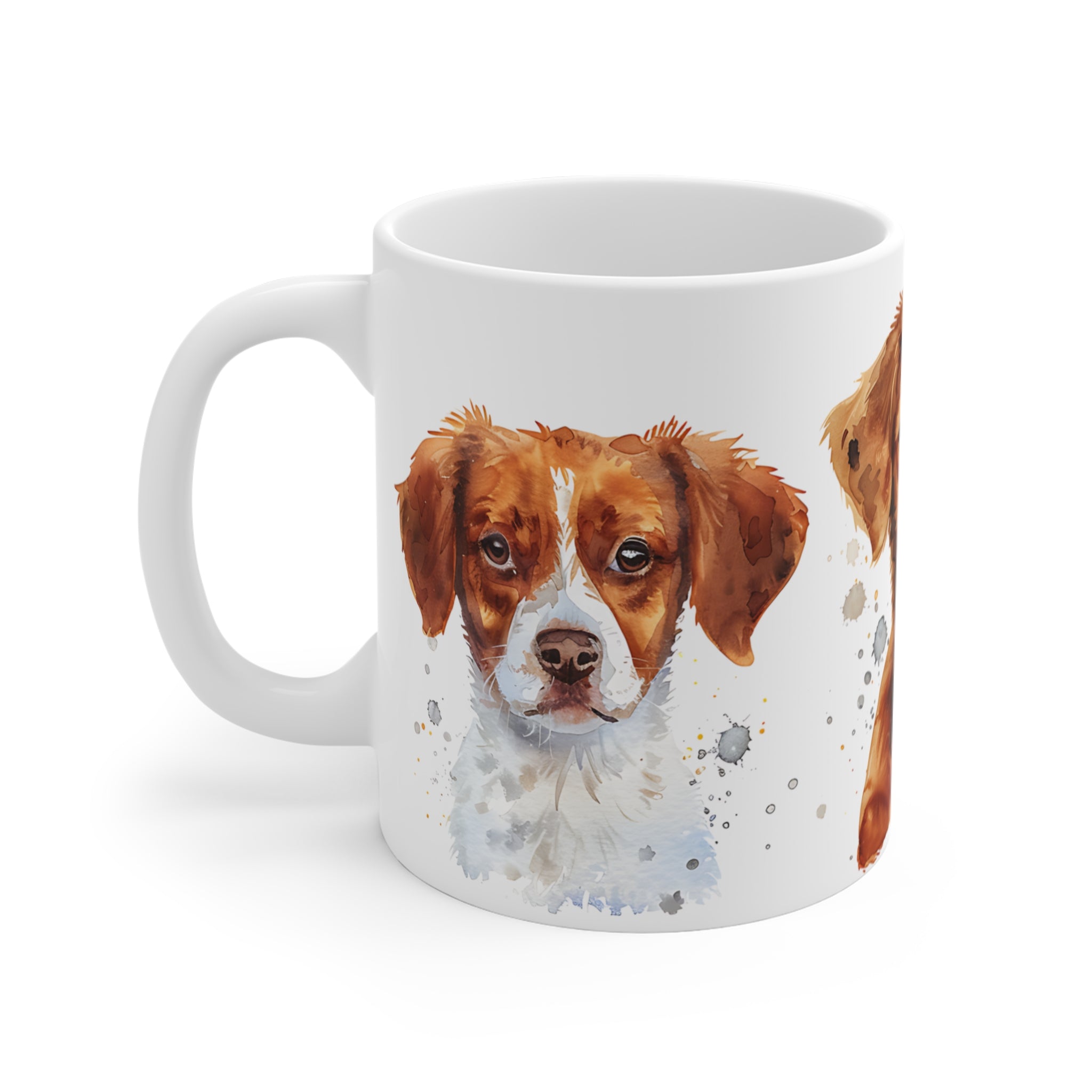 Watercolor Brittany Spaniel Dog Trio Mug for Dog Lovers