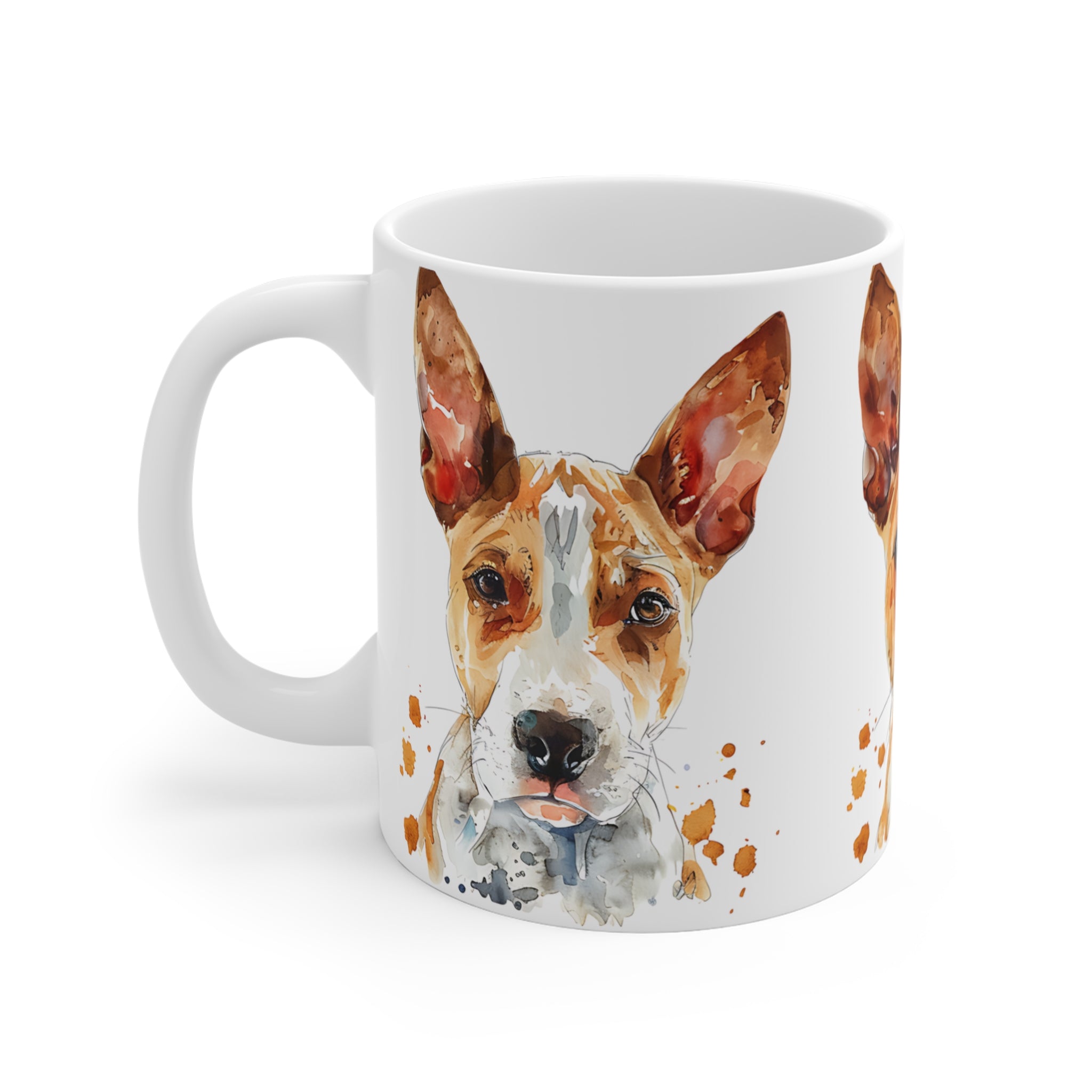 Basenji Dog Watercolor Art Mug - Unique Pet Lover Gift