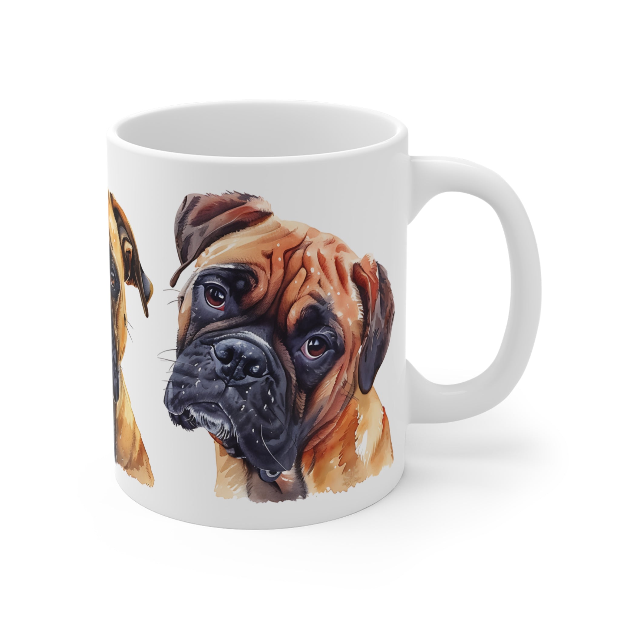 Boxer Dog Watercolor Art Mug for Dog Lovers and Pet Gifts