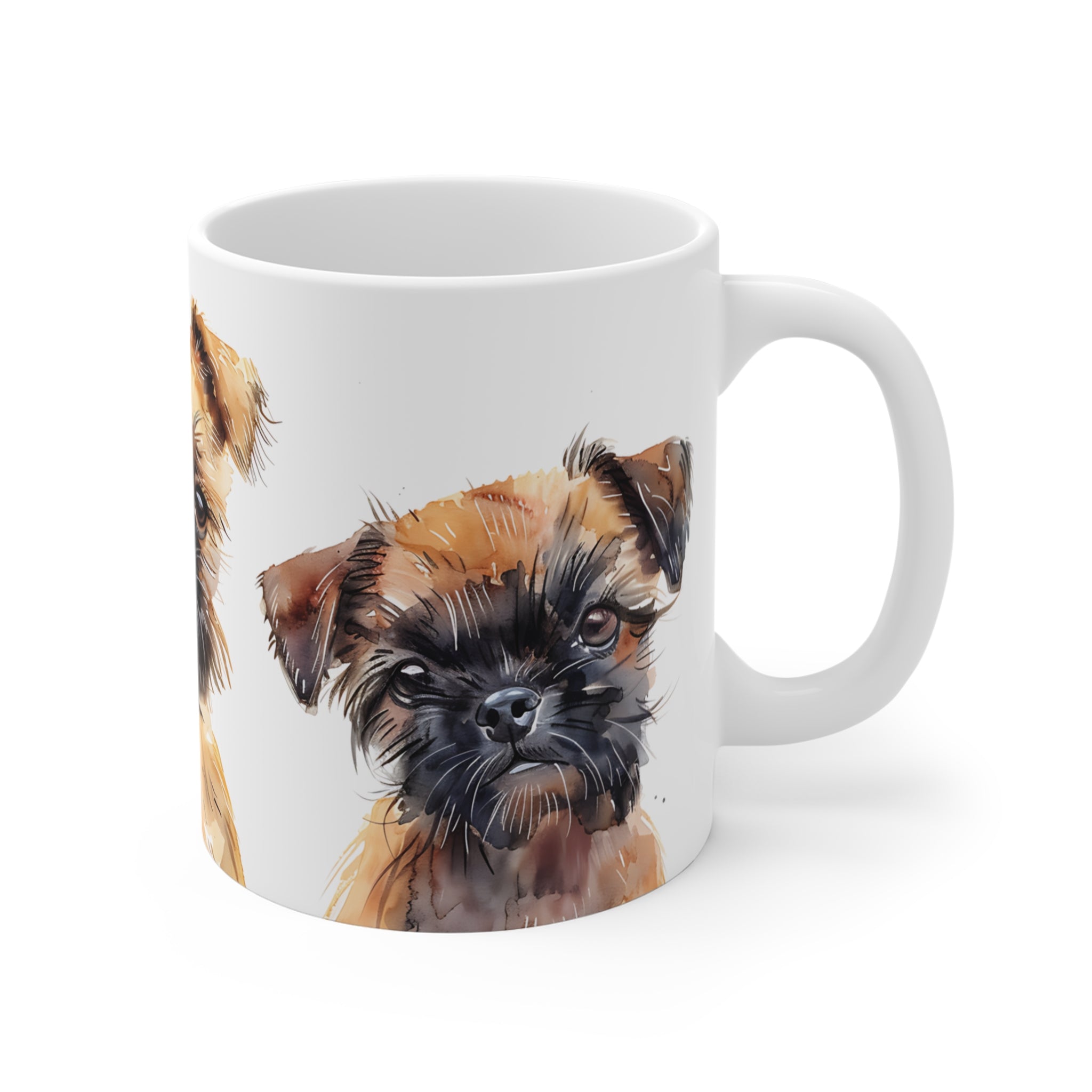 Cute Watercolor Brussels Griffon Dogs Mug for Dog Lovers