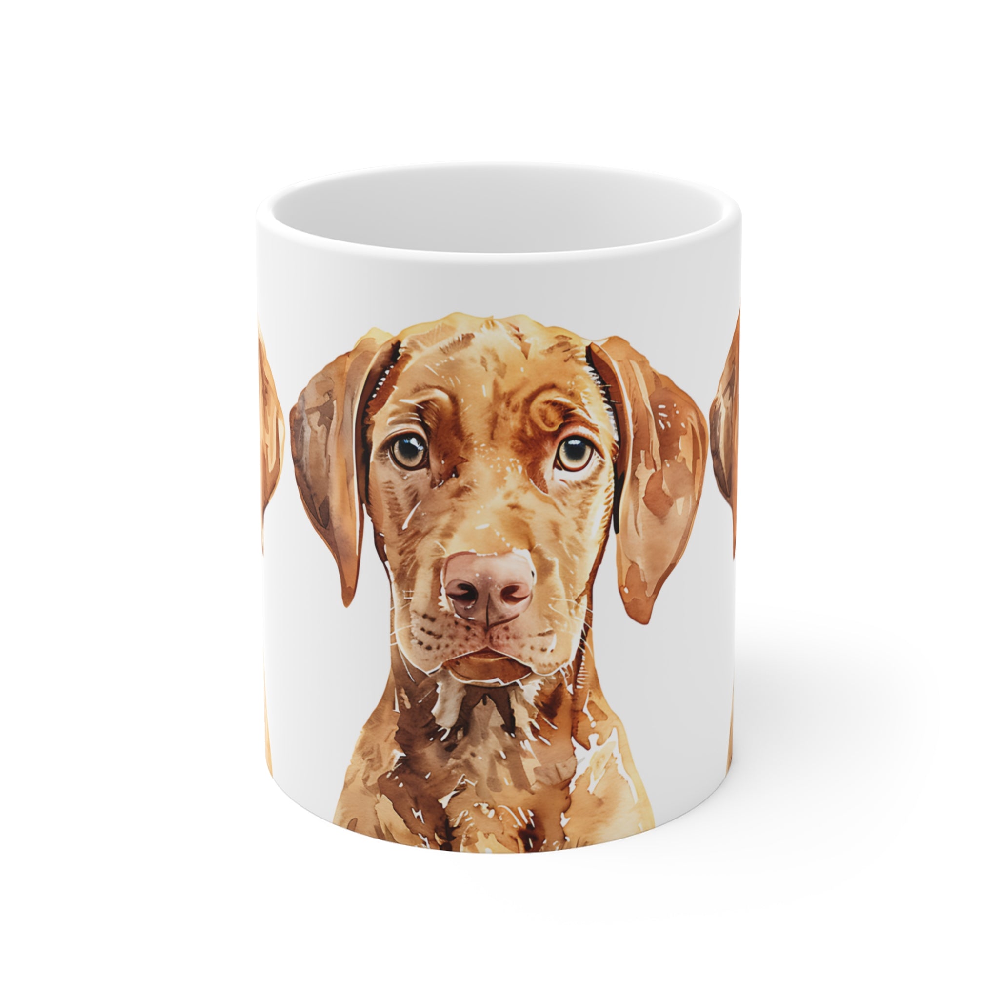 Watercolor Brown Puppy Dog Mug for Pet Lovers | Cute Dog Illustration