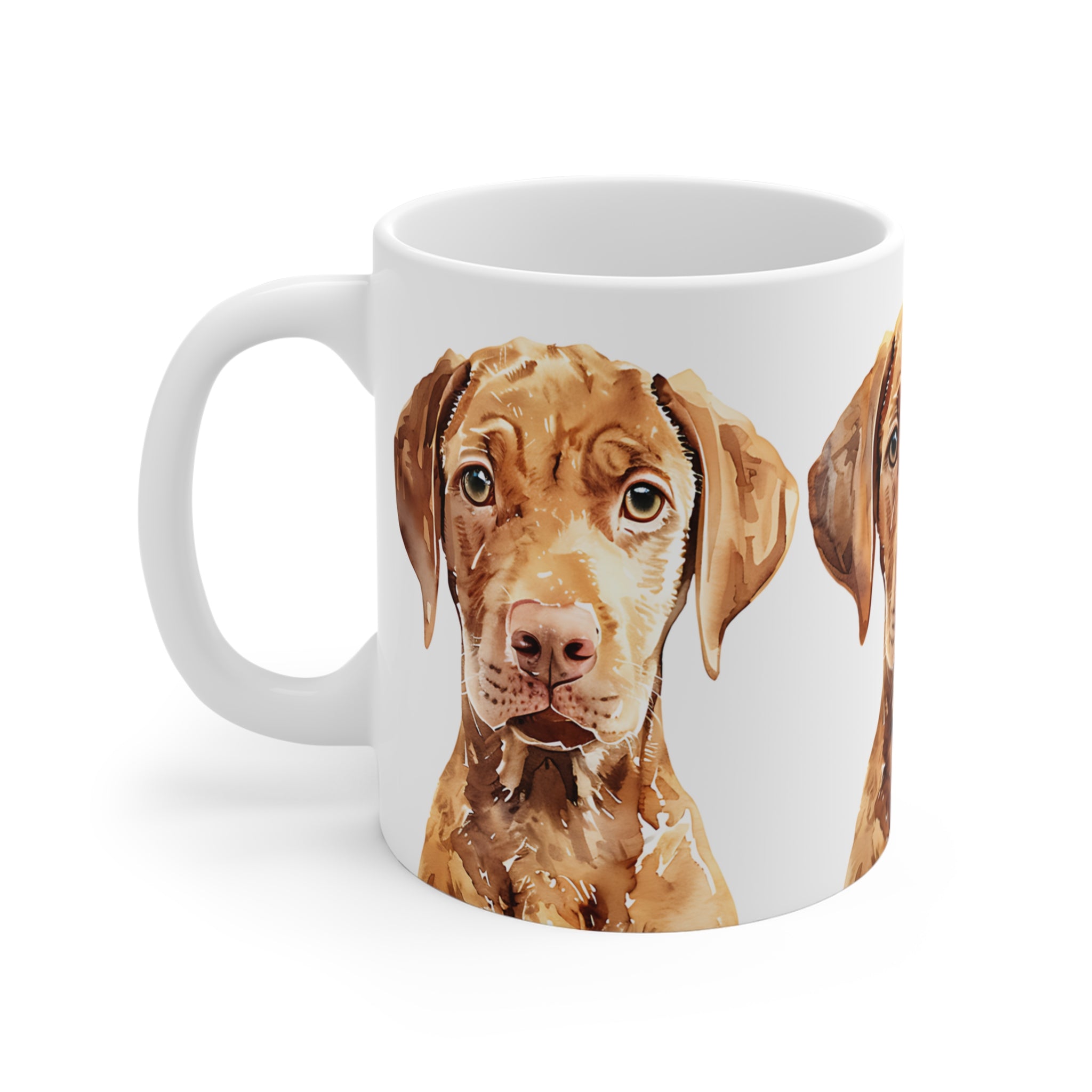 Watercolor Brown Puppy Dog Mug for Pet Lovers | Cute Dog Illustration
