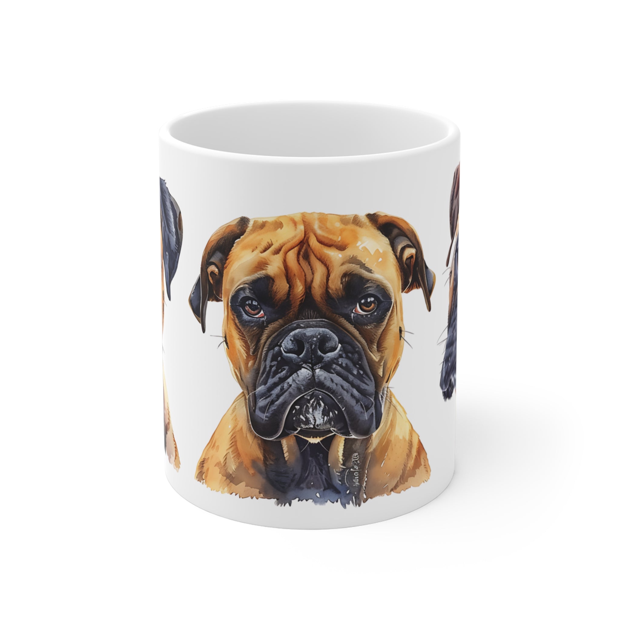 Boxer Dog Watercolor Art Mug for Dog Lovers and Pet Gifts