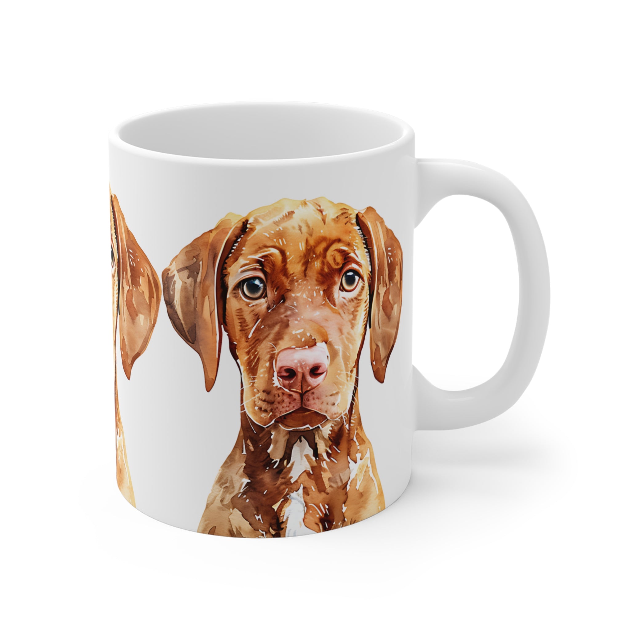 Watercolor Brown Puppy Dog Mug for Pet Lovers | Cute Dog Illustration