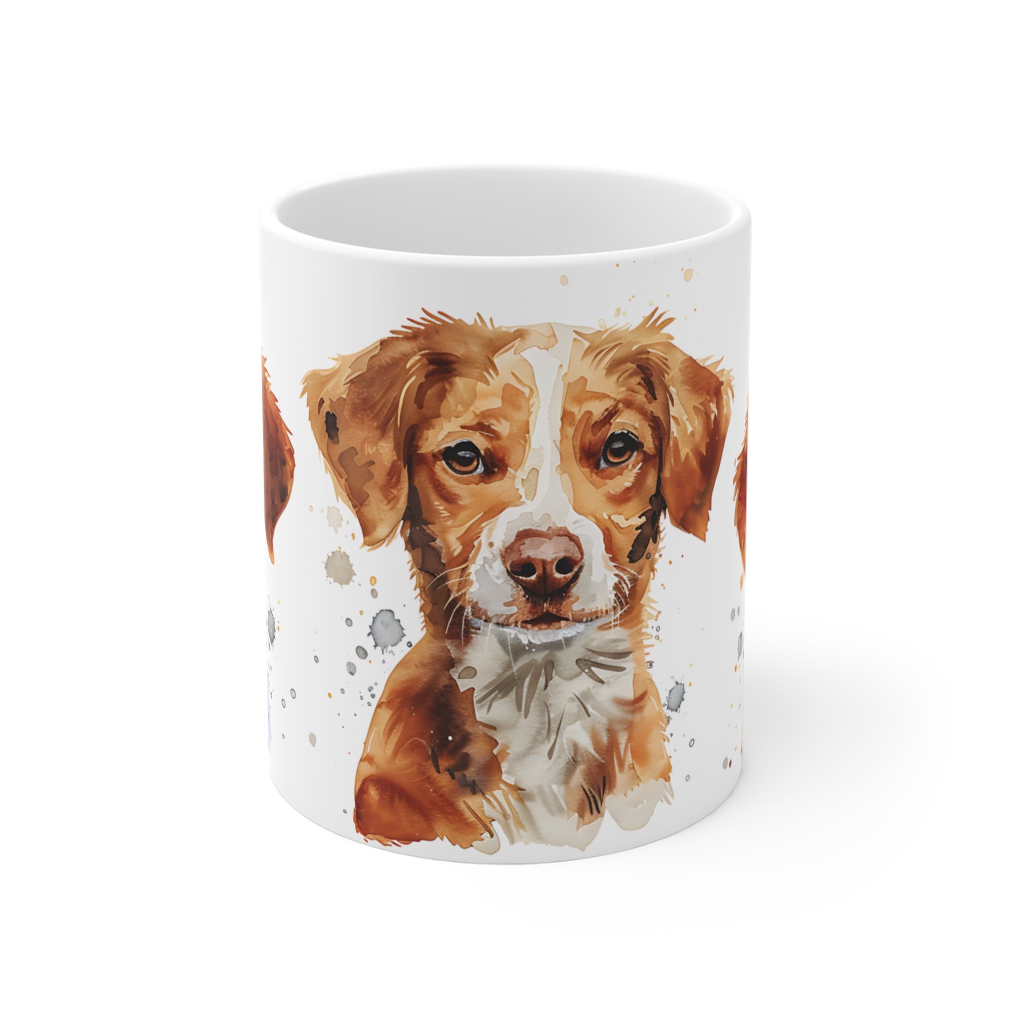 Watercolor Brittany Spaniel Dog Trio Mug for Dog Lovers